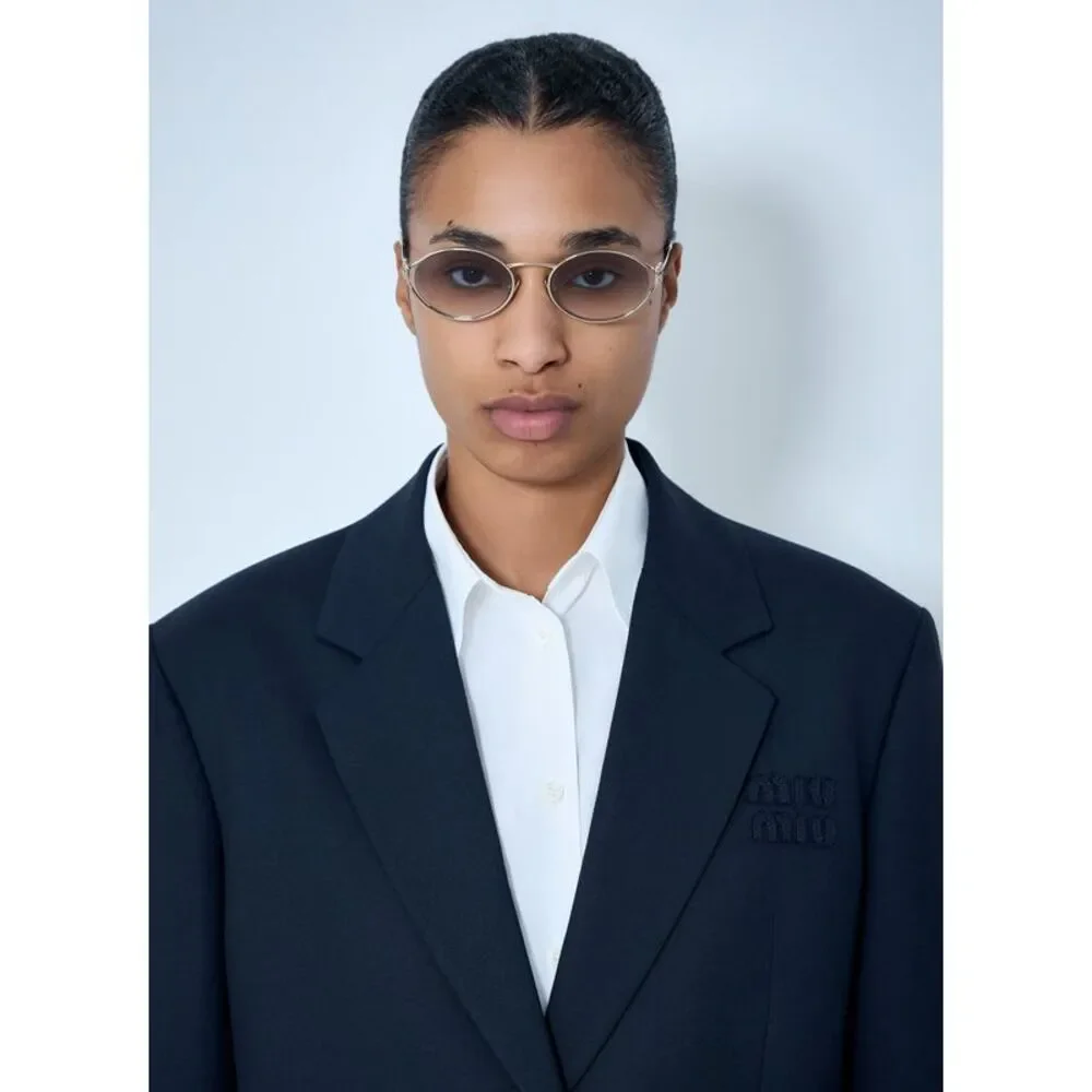 Miu Miu Men Mu 52Ys Oval Sunglasses - Picture 7 of 7